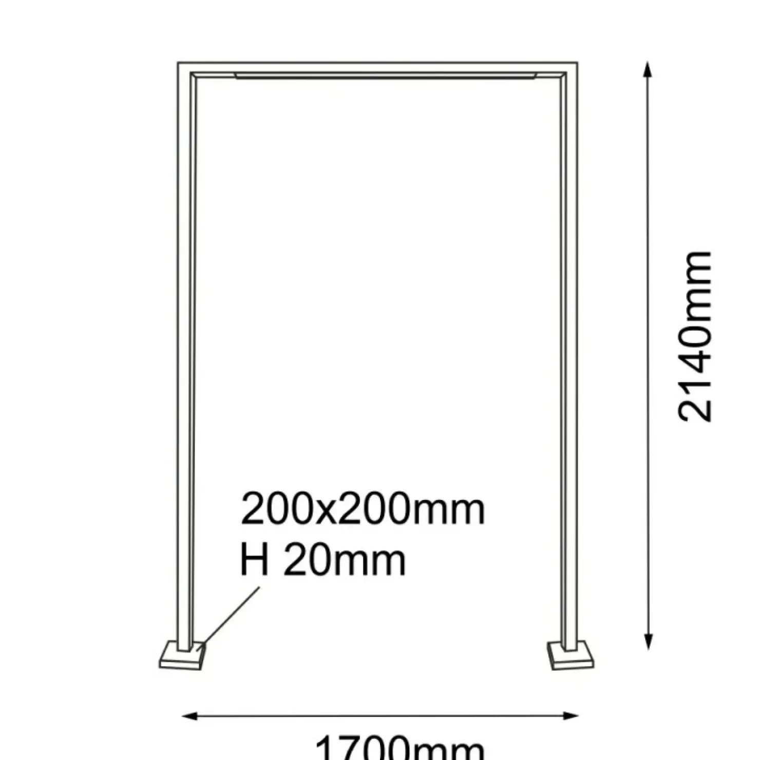 Lampa zewnętrzna ramka nad wejście 214cm ANT 9931 TAKETA | Kaja*Sklep Kaja Cheap