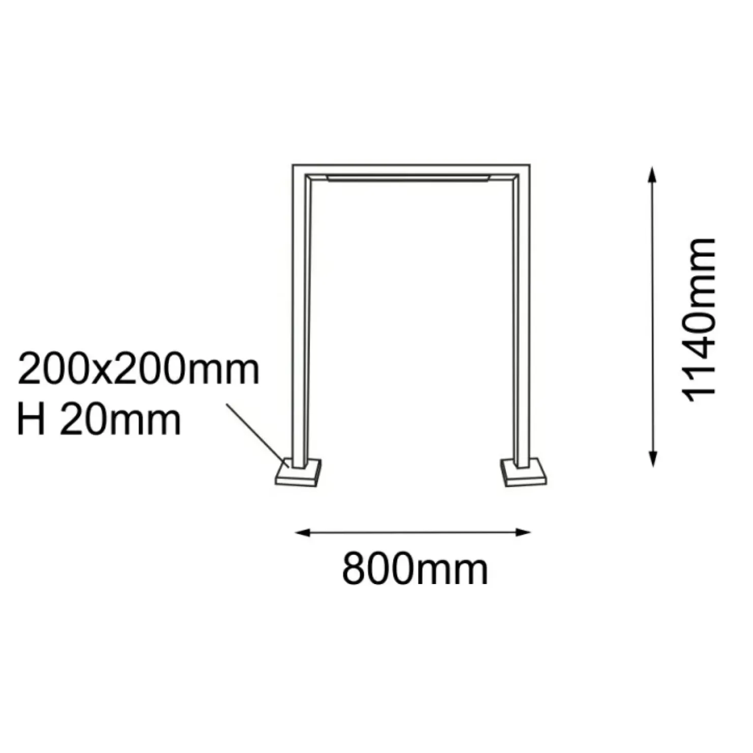 Lampa zewnętrzna w kształcie ramki 114cm ANT 9935 TAKETA | Kaja*Sklep Kaja Store