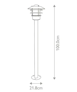 Lampa zewnętrzna, wysokość 1m HELSINGOR-BOL-SL z serii HELSINGOR*Sklep Kaja Store