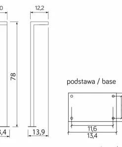 Lampa zewnętrzna z wbudowanym LED-em, 10W KR-780 z serii KARO | Kaja Oświetlenie*Sklep Kaja Fashion