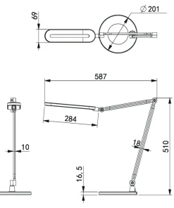 Lampka biurkowa K-BL1221 z serii ALETTE | Kaja Oświetlenie*Sklep Kaja Online