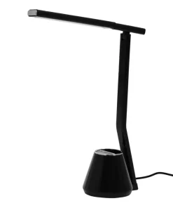 Lampka biurkowa LED z organizerem K-BL1066 CZARNY KIKI | Kaja*Sklep Kaja Shop