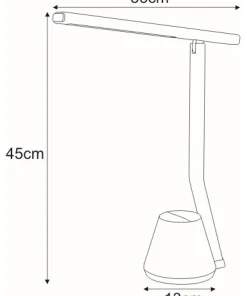Lampka biurkowa LED z organizerem K-BL1066 CZARNY KIKI | Kaja*Sklep Kaja Shop
