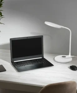 Lampka biurkowa z dotykowym panelem K-BL1153 BIAŁY z serii GAJA*Sklep Kaja Cheap