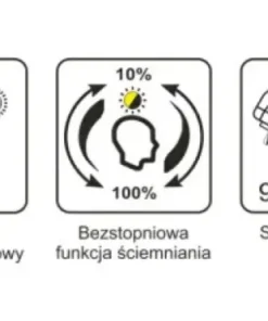 Lampka biurkowa z dotykowym panelem K-BL1153 BIAŁY z serii GAJA*Sklep Kaja Cheap