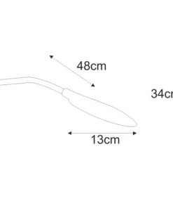 Lampka biurkowa z dotykowym panelem K-BL1153 BIAŁY z serii GAJA*Sklep Kaja Cheap