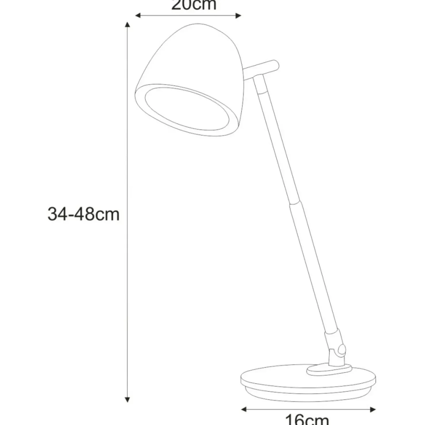 Lampka biurkowa z funkcją ściemniania K-BL1528 GRAFIT z serii LOLEK*Sklep Kaja Clearance