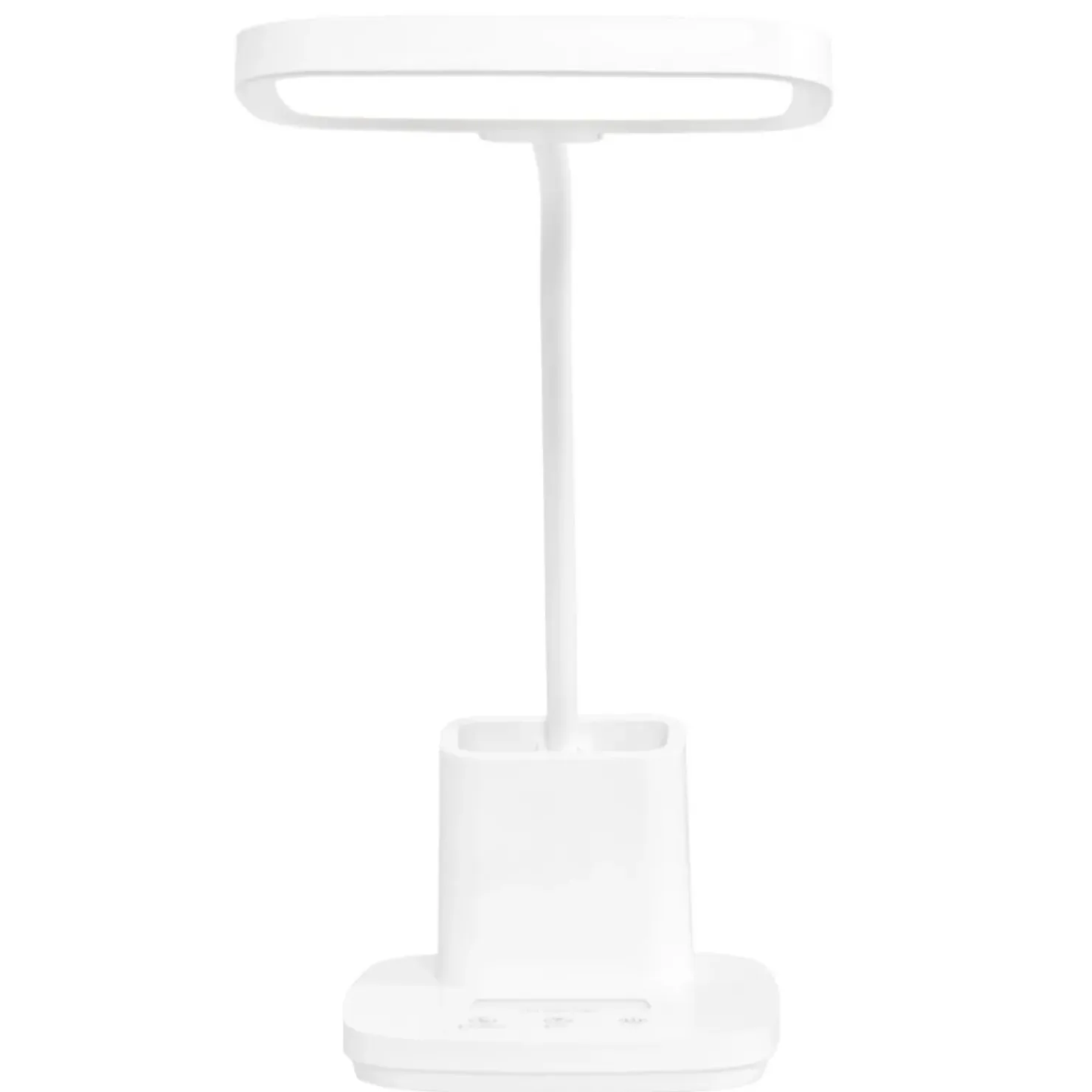 Lampka biurkowa z pojemnikiem na długopisy K-BL1301 BIAŁY z serii TOLA*Sklep Kaja Shop