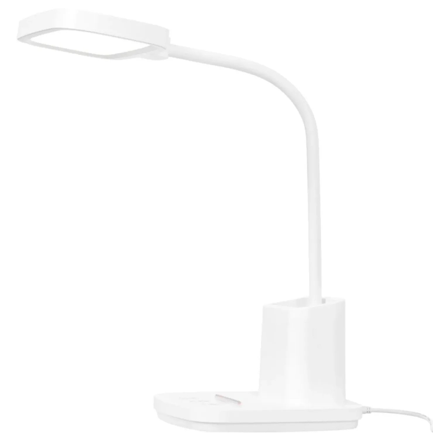 Lampka biurkowa z pojemnikiem na długopisy K-BL1301 BIAŁY z serii TOLA*Sklep Kaja Shop
