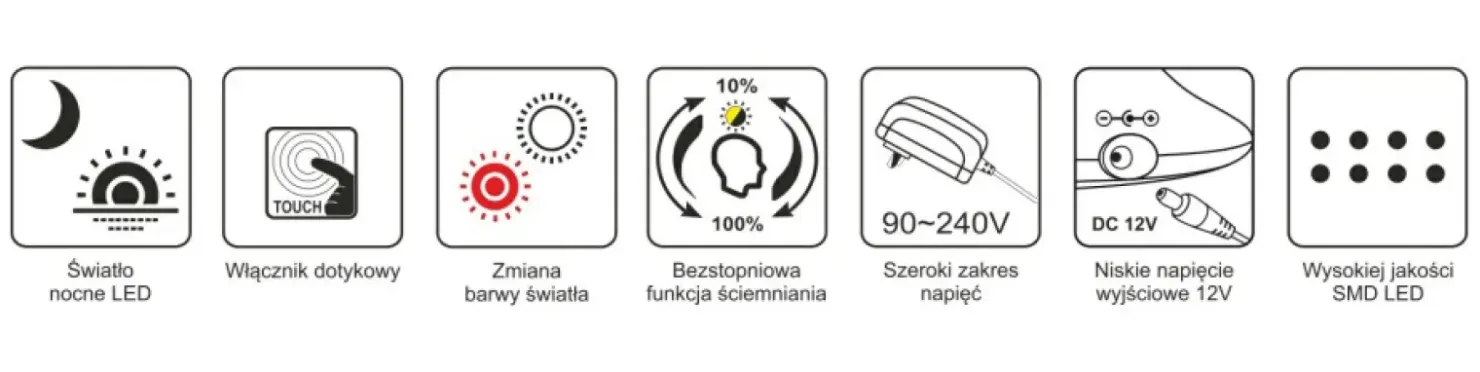 Lampka biurkowa z pojemnikiem na długopisy K-BL1301 BIAŁY z serii TOLA*Sklep Kaja Shop