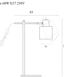 Lampka biurkowa z regulowanym ramieniem MX T0025 BLACK | Kaja*Sklep Kaja New