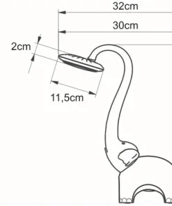 Lampka do pokoju dziecka K-BL1603 SŁONIK | Kaja Oświetlenie*Sklep Kaja Fashion