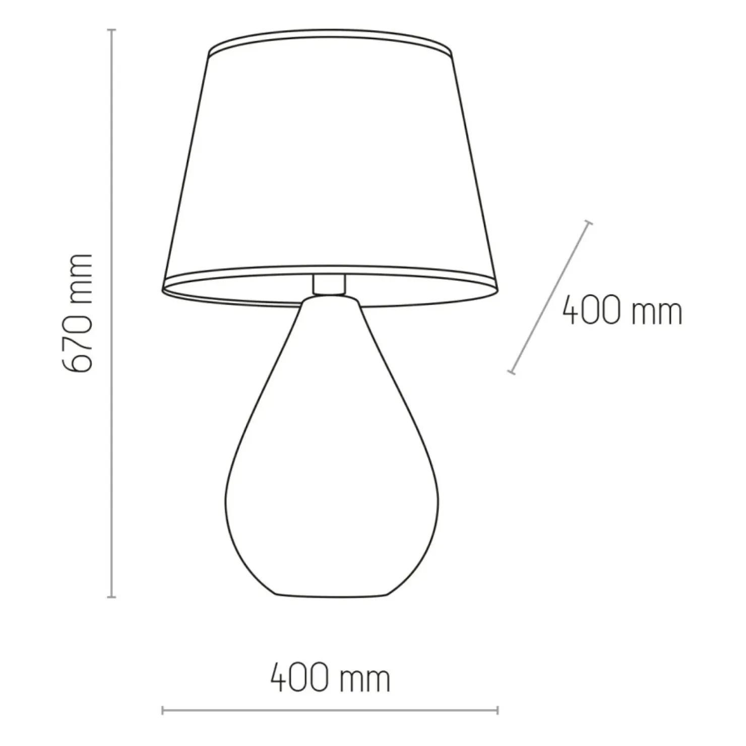 Lampka do salonu w stylu skandynawskim TK 5453 LACRIMA | Kaja*Sklep Kaja Fashion