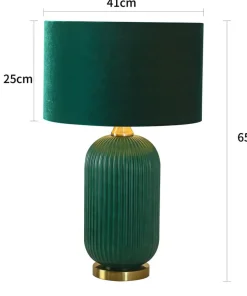 Lampka do sypialni glamour LP-1515/1T BIG GREEN TAMIZA | Kaja*Sklep Kaja Clearance