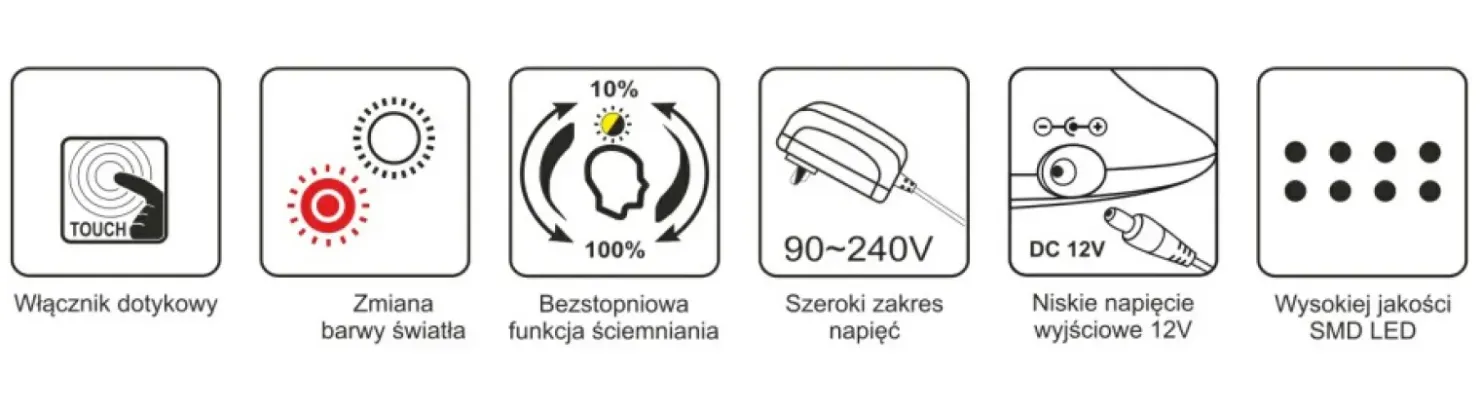 Lampka LED ze zmienną barwą K-BL1072 MIDA | Kaja Oświetlenie*Sklep Kaja Shop
