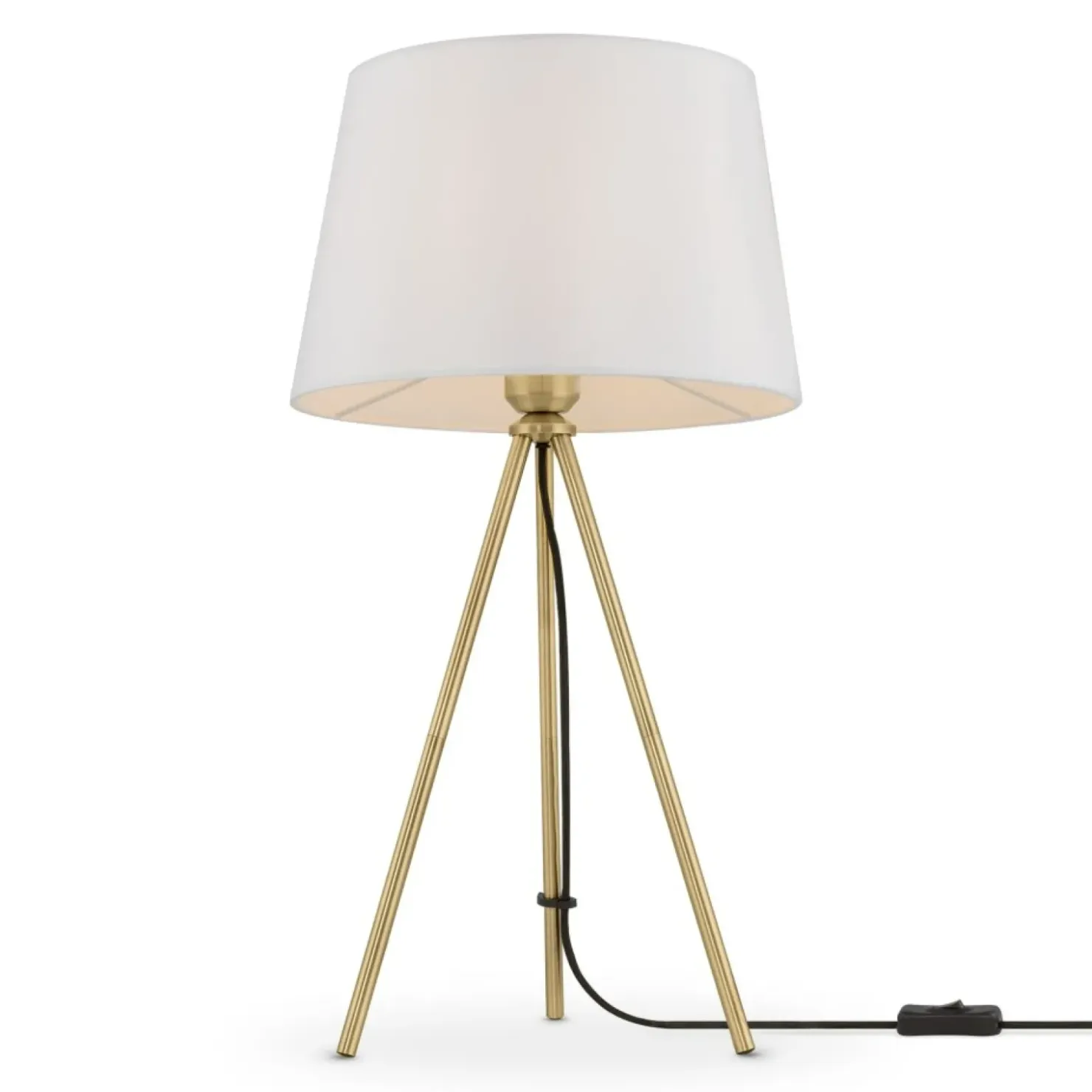 Lampka nocna, stołowa z białym abażurem Z016TL-01BS z serii SANDY*Sklep Kaja Cheap