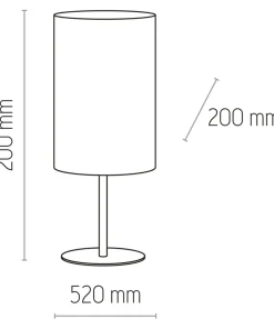 Lampka nocna z musztardowym abażurem TK 5534 TERCINO | Kaja*Sklep Kaja Outlet