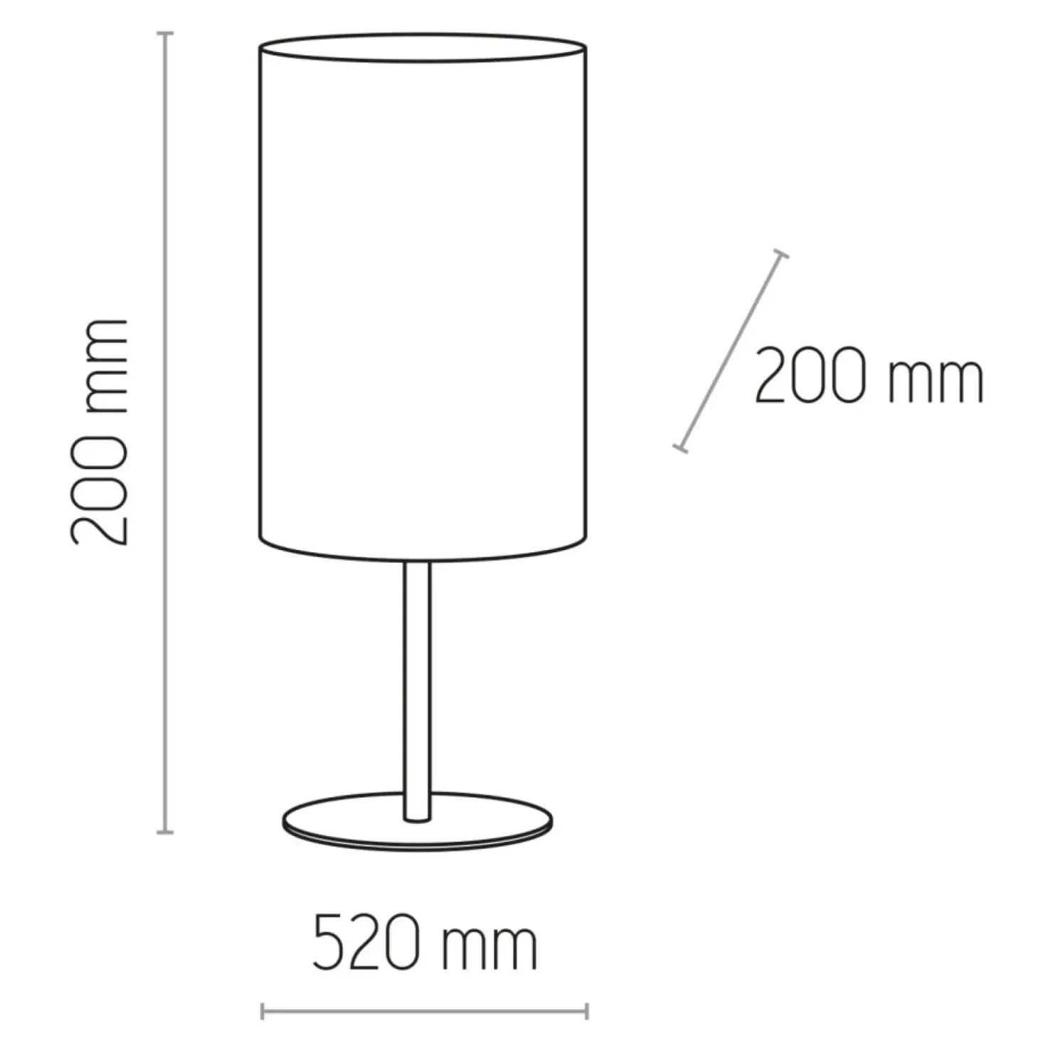Lampka nocna z musztardowym abażurem TK 5534 TERCINO | Kaja*Sklep Kaja Outlet