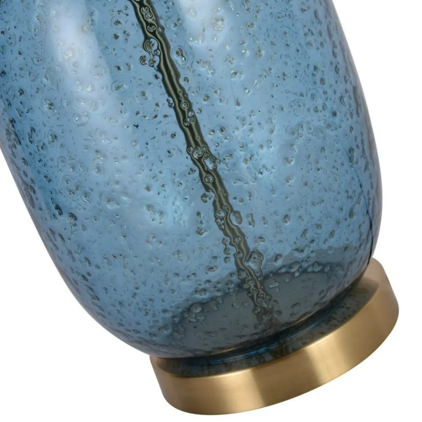 Lampka nocna z niebieską, szklaną podstawą LP-919/1T BLUE AMUR | Kaja*Sklep Kaja Flash Sale