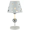 Lampka stołowa biała z abażurem LEDEA 50501111 BATLEY | Kaja*Sklep Kaja Fashion