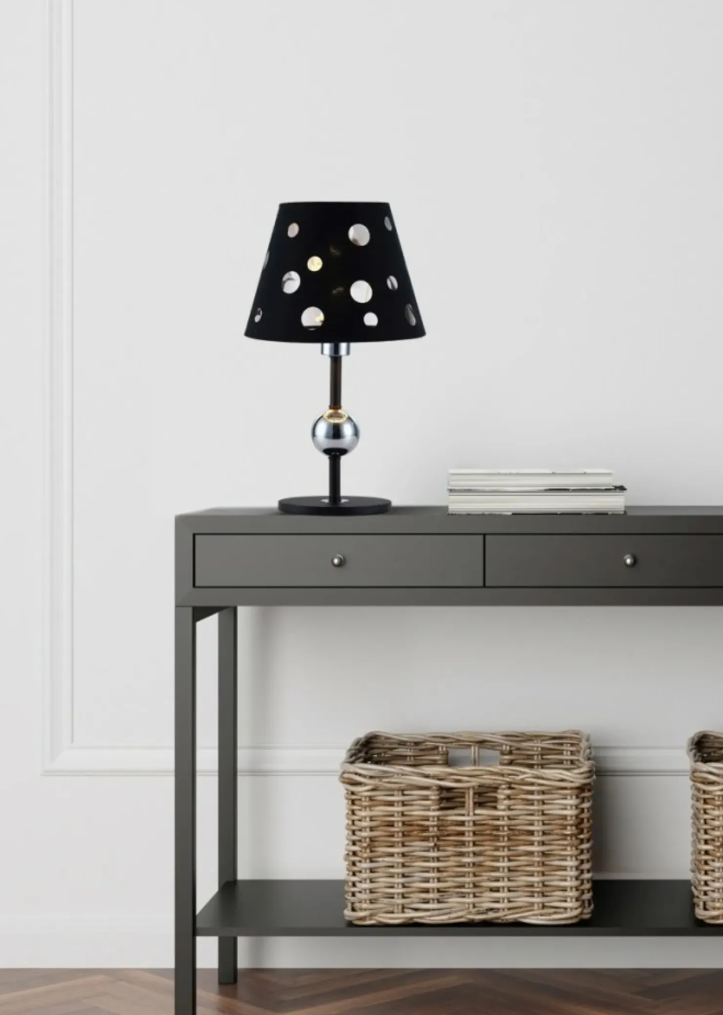 Lampka stołowa czarna elegancka LEDEA 50501107 BATLEY | Kaja*Sklep Kaja Flash Sale