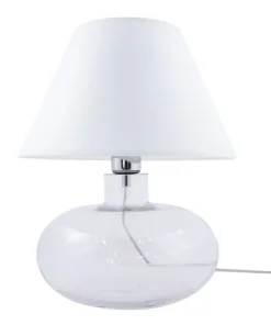Lampka stołowa do salonu w stylu cozy 5512WH MERSIN | Kaja*Sklep Kaja Shop
