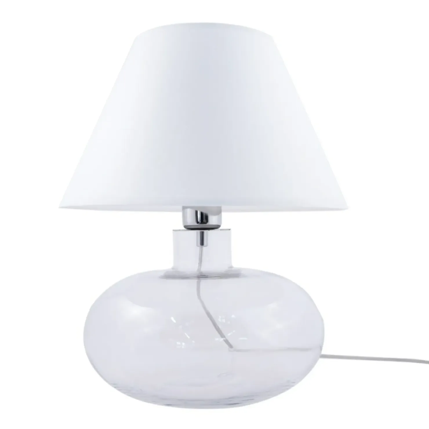 Lampka stołowa do salonu w stylu cozy 5512WH MERSIN | Kaja*Sklep Kaja Shop