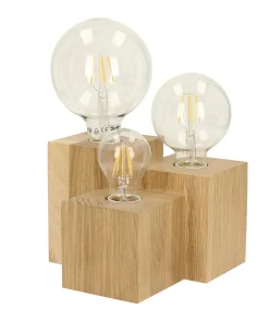 Lampka stołowa drewniane kostki w stylu boho 2276374 VINCENT | Kaja*Sklep Kaja Cheap