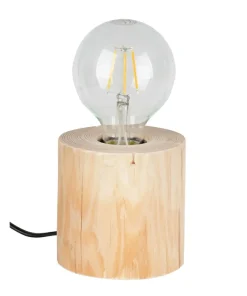 Lampka stołowa na drewnianej podstawie 76911150 TRABO TABLE | Kaja*Sklep Kaja Hot