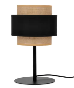 Lampka stołowa, nocna z dwukolorowym abażurem K-5236 z serii GATO*Sklep Kaja Best