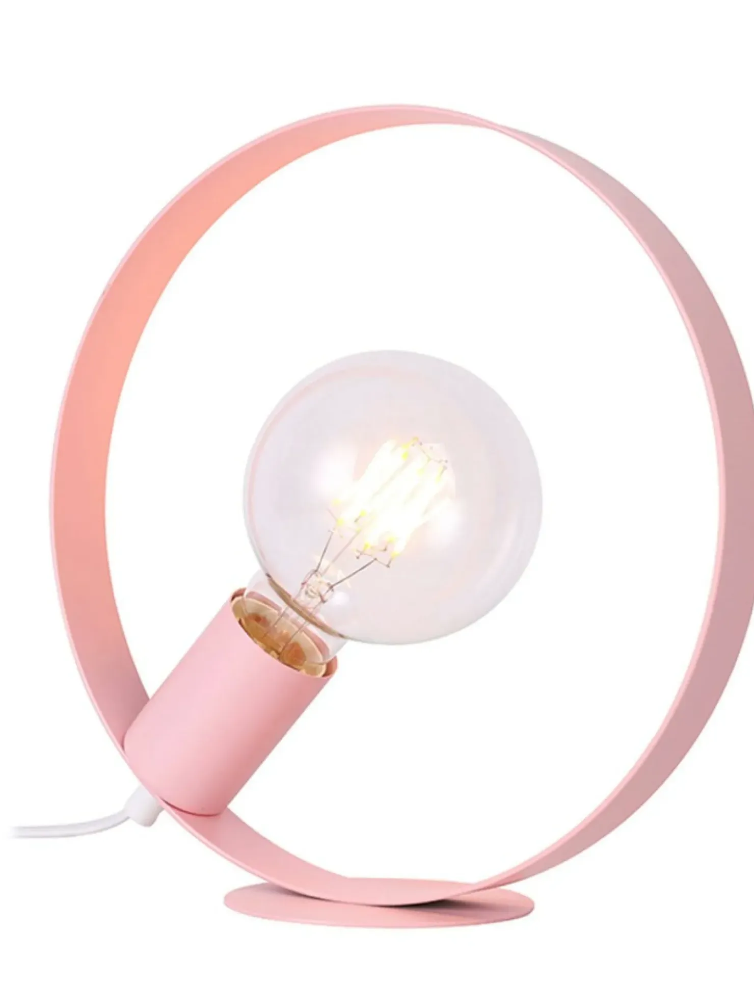 Lampka stołowa różowa okrągła E27 LEDEA 50501200 NEXO | Kaja*Sklep Kaja New
