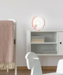 Lampka stołowa różowa okrągła E27 LEDEA 50501200 NEXO | Kaja*Sklep Kaja New