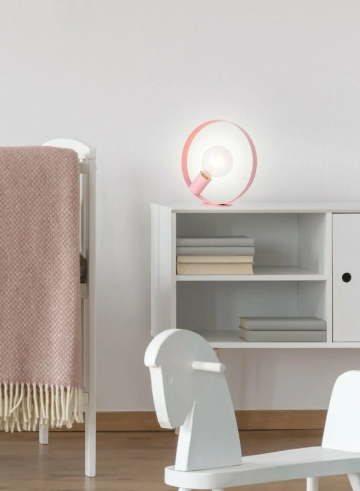 Lampka stołowa różowa okrągła E27 LEDEA 50501200 NEXO | Kaja*Sklep Kaja New