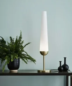 Lampka stołowa w kolorze szczotkowanego złota 107904 | Kaja*Sklep Kaja Sale