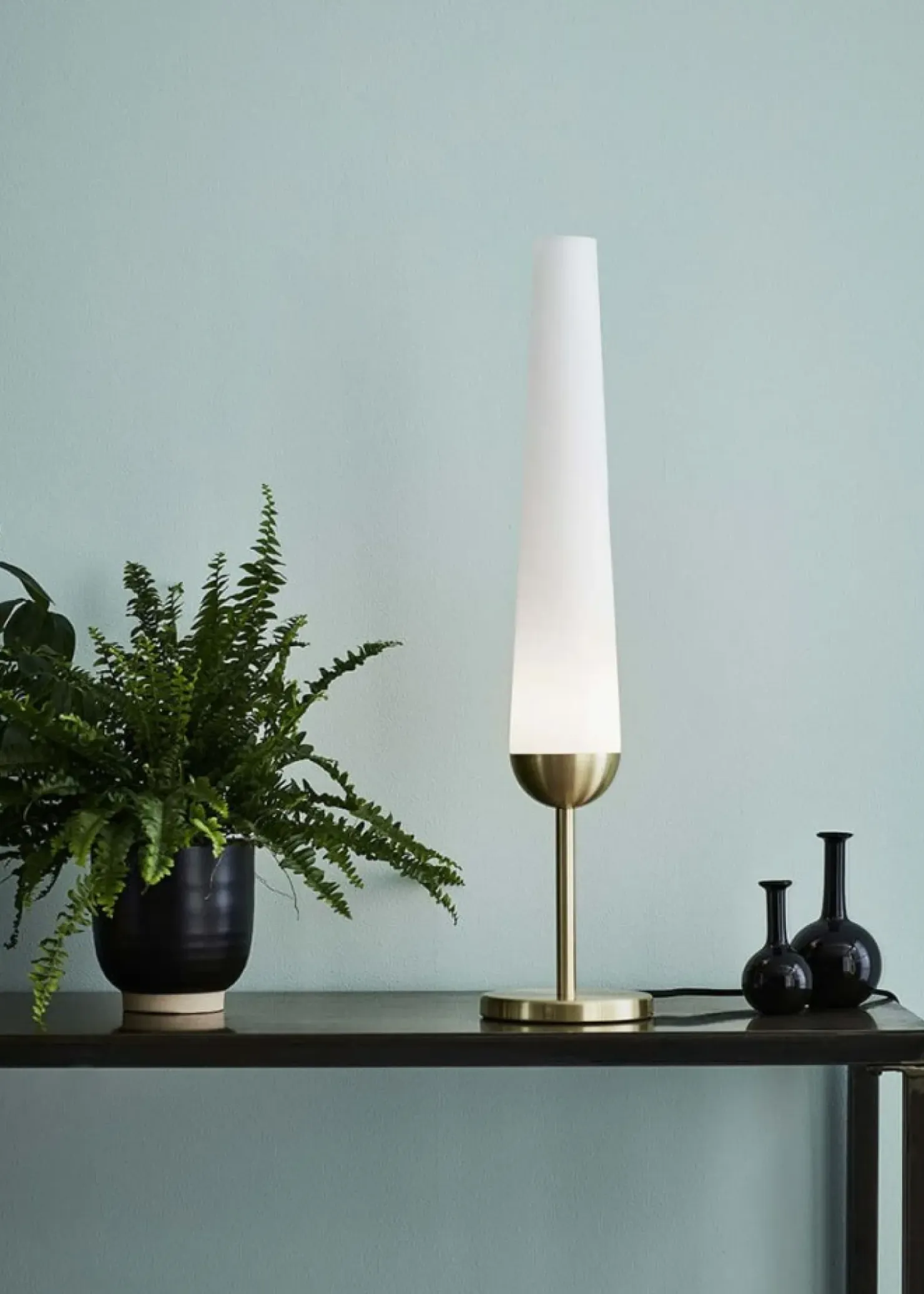 Lampka stołowa w kolorze szczotkowanego złota 107904 | Kaja*Sklep Kaja Sale