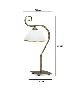 Lampka stołowa w stylu vintage, do salonu 149/LN1 WIVARA | Kaja*Sklep Kaja Shop
