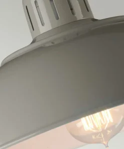 Lampka stołowa w szarym kolorze FRANKLIN-GREY z serii FRANKLIN*Sklep Kaja Outlet