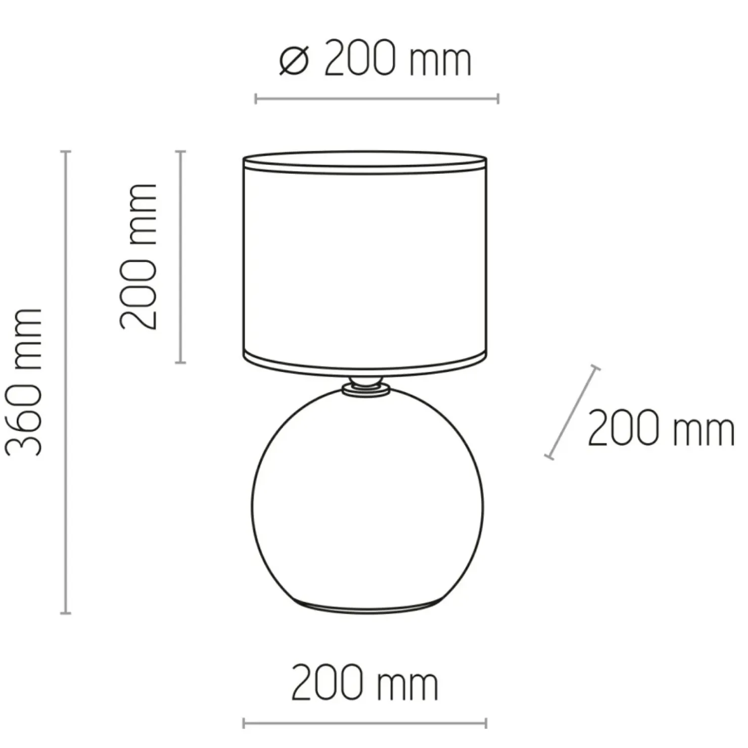 Lampka stołowa z czarno-złotym abażurem TK 5068 PALLA | Kaja*Sklep Kaja Outlet