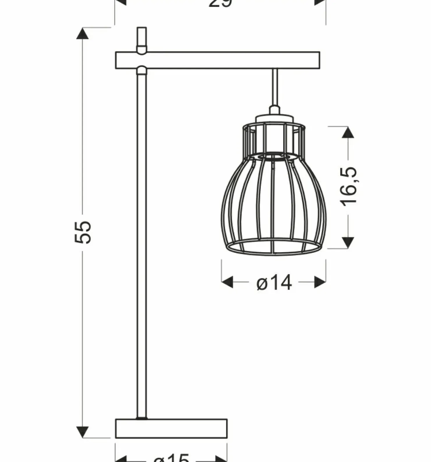 Lampka stołowa z drucianym kloszem 41-80059 BERNITA | Kaja Oświetlenie*Sklep Kaja Best Sale