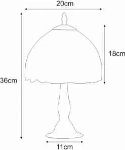 Lampka stołowa z kloszem w słoneczniki K-G081556 TECO | Kaja*Sklep Kaja Hot