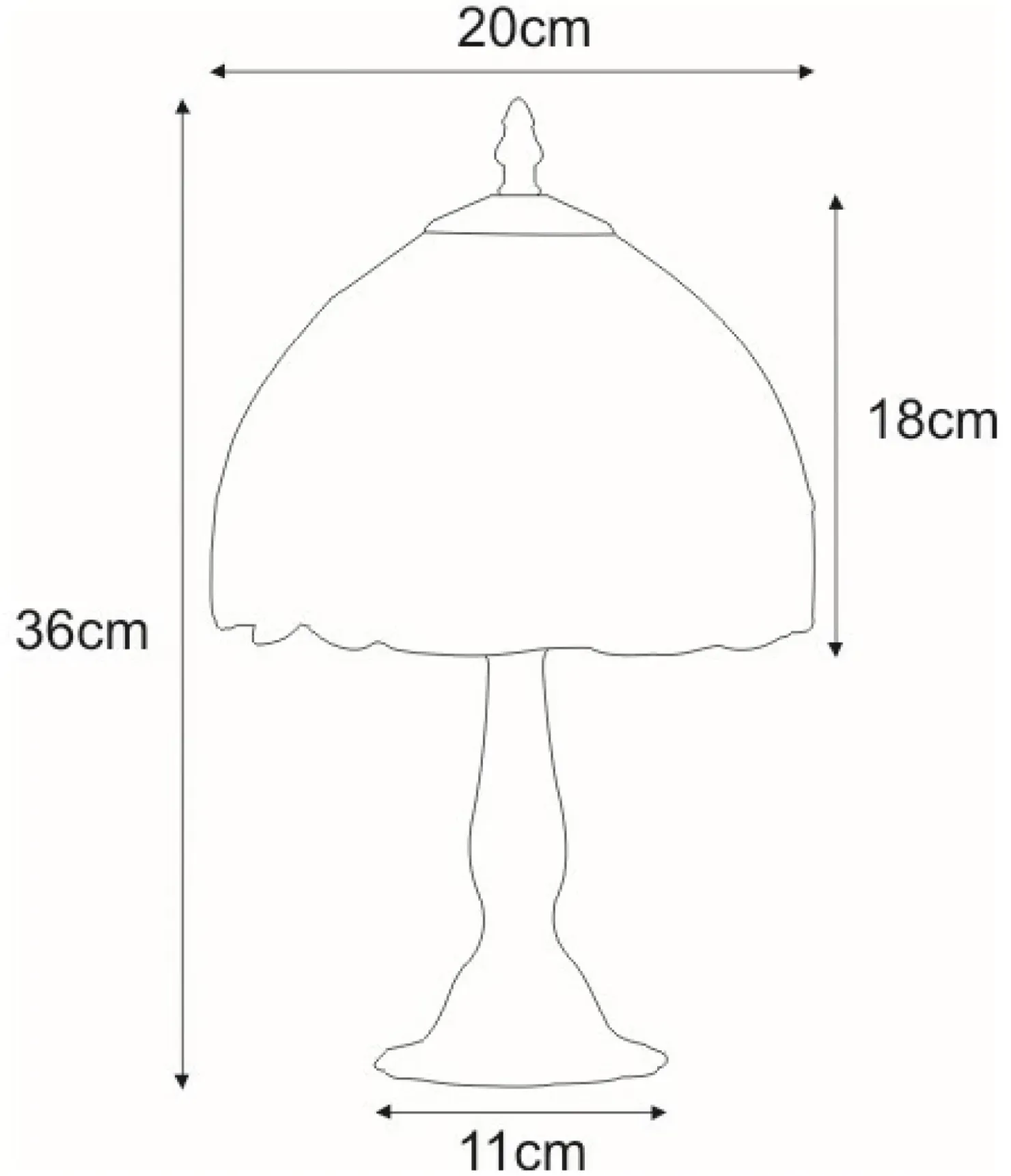 Lampka stołowa z kloszem w słoneczniki K-G081556 TECO | Kaja*Sklep Kaja Hot