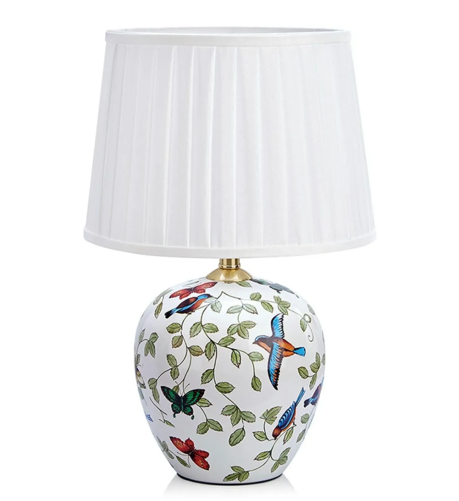 Lampka stołowa z kolorową podstawką i abażurem 107040 | Kaja*Sklep Kaja Store