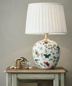 Lampka stołowa z kolorową podstawką i abażurem 107040 | Kaja*Sklep Kaja Store