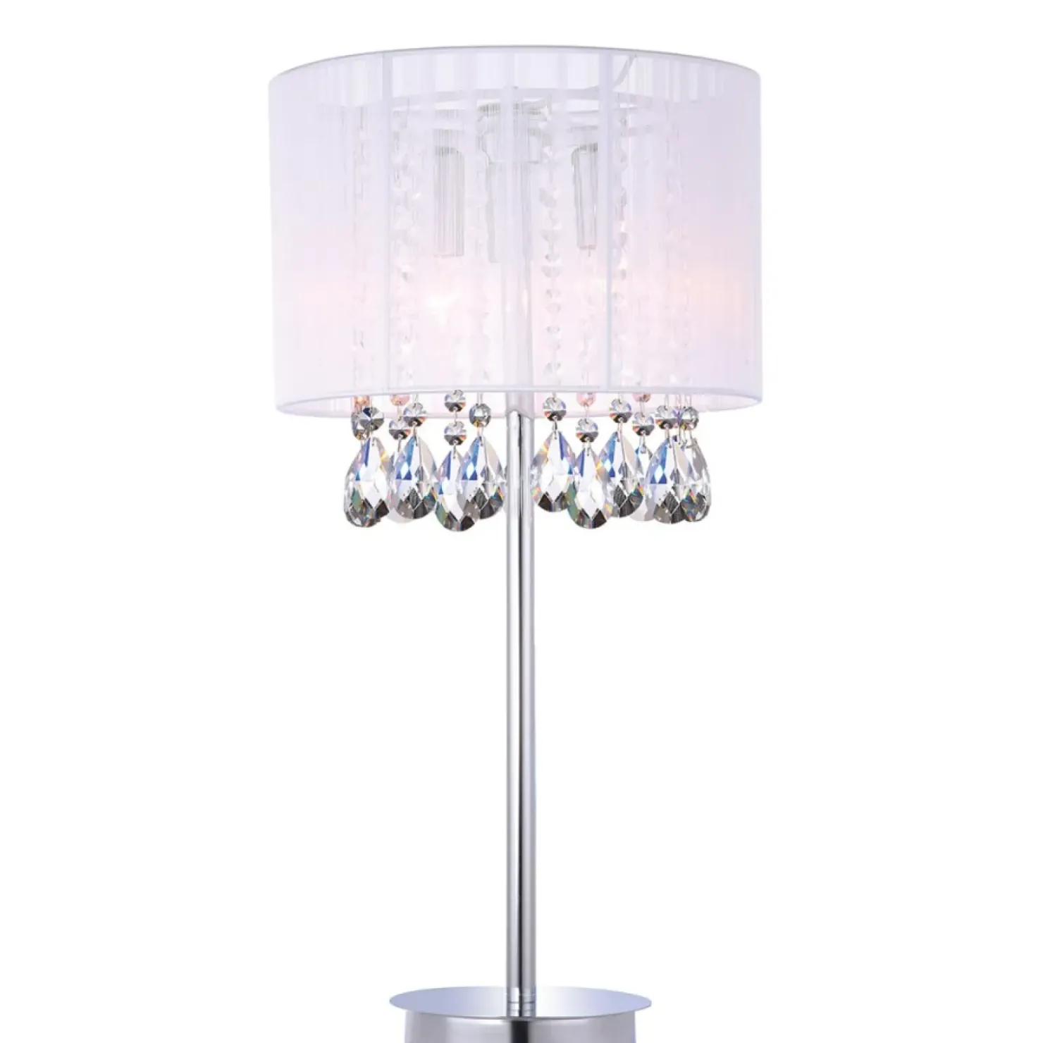 Lampka stołowa z kryształkami MTM9262/3P WH ESSENCE | Kaja Oświetlenie*Sklep Kaja Cheap