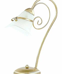 Lampka stołowa z ozdobnym kloszem retro LX 74 KOKARDA | Kaja*Sklep Kaja Outlet