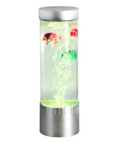Lampka stołowa z pływającymi rybkami ZM 89245 AQUA | Kaja Oświetlenie*Sklep Kaja Discount