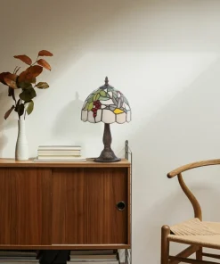 Lampka stołowa z witrażowym kloszem K-G08789 TECO | Kaja Oświetlenie*Sklep Kaja Online