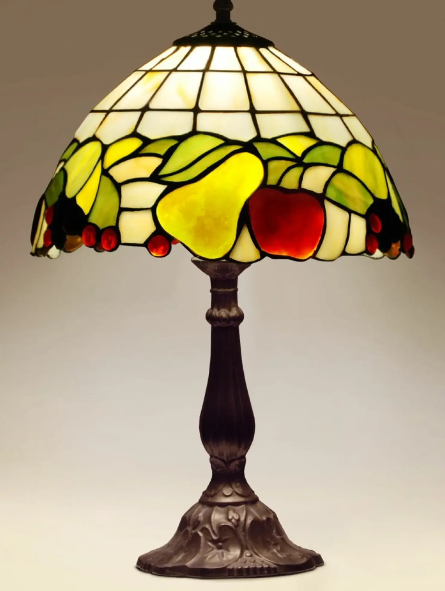 Lampka stołowa z witrażowym kloszem K-G12550 FRUIT | Kaja Oświetlenie*Sklep Kaja Hot