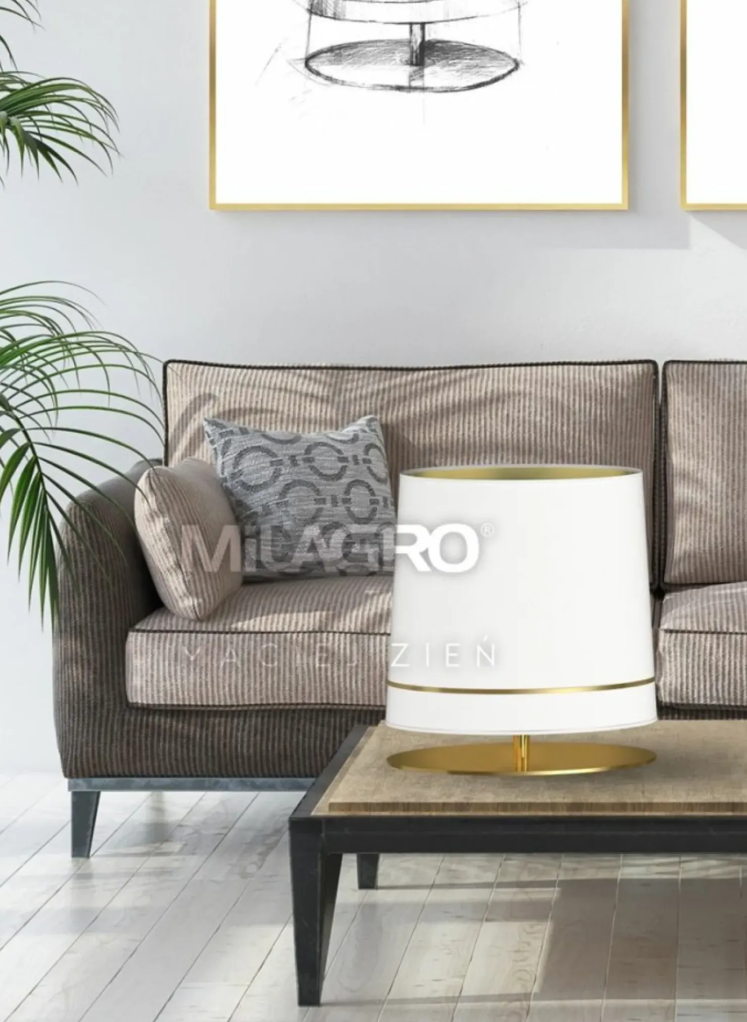 Lampka w stylu glamour wykonana z mosiądzu MZ5029 BOOTES | Kaja*Sklep Kaja Cheap