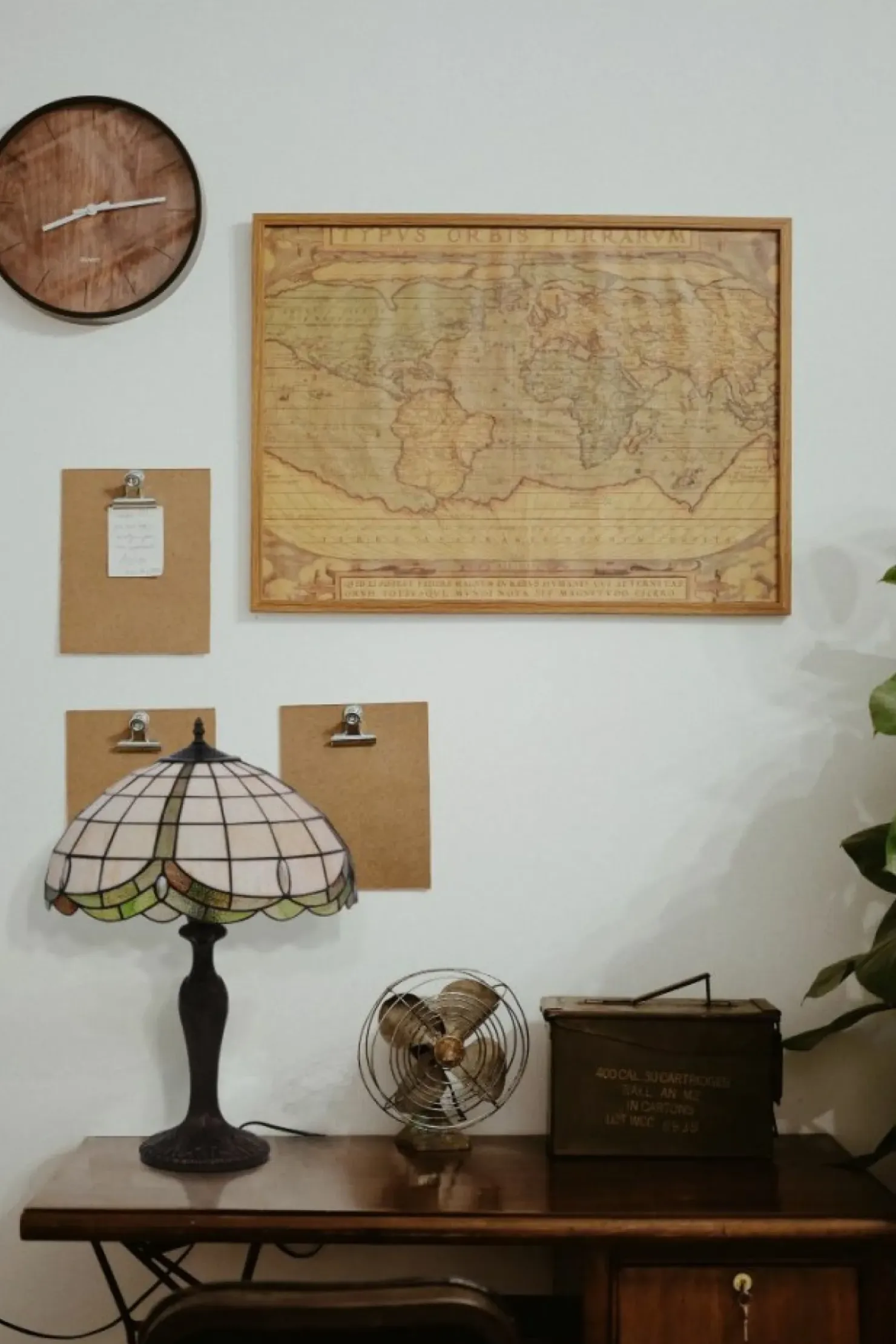Lampka z szerokim, witrażowym kloszem K-G162166 PAPI | Kaja*Sklep Kaja Outlet